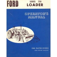 Ford Series 730 Loader Operators Manual